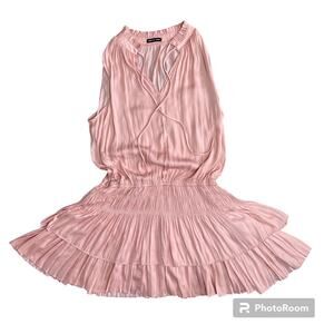 Robertson & Rodeo Dress Size Large Mylah Ruffle Pink Western Rodeo Country Glam